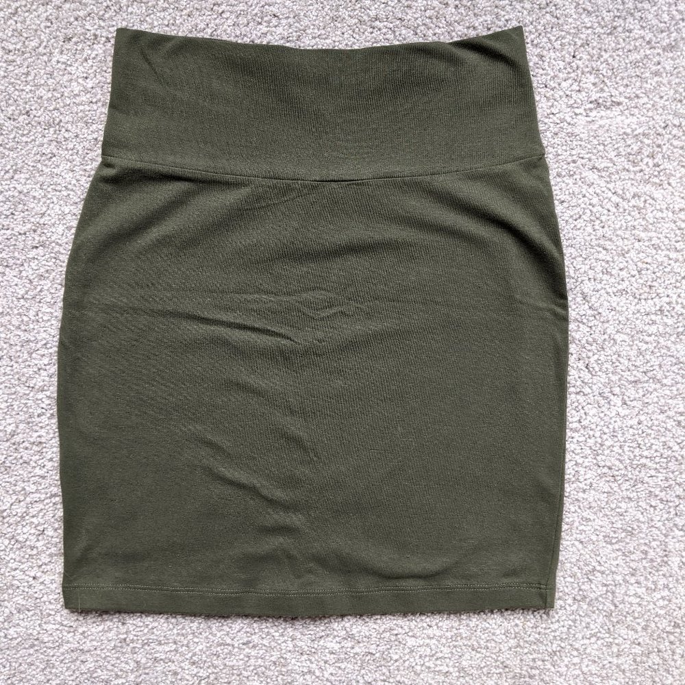Forest Green Mini Skirt